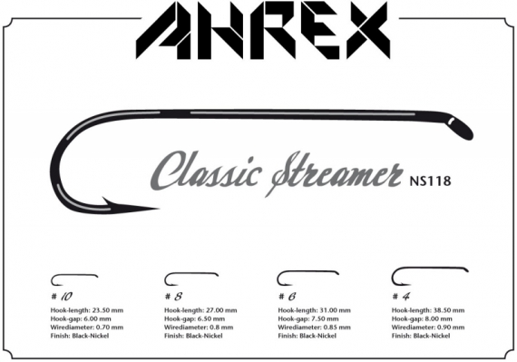 Ahrex NS118 - Classic Streamer D/E #10 ryhmässä Koukut & Tarvikkeet / Koukut / Perhonsidontakoukut @ Sportfiskeprylar.se (ANS118-10)