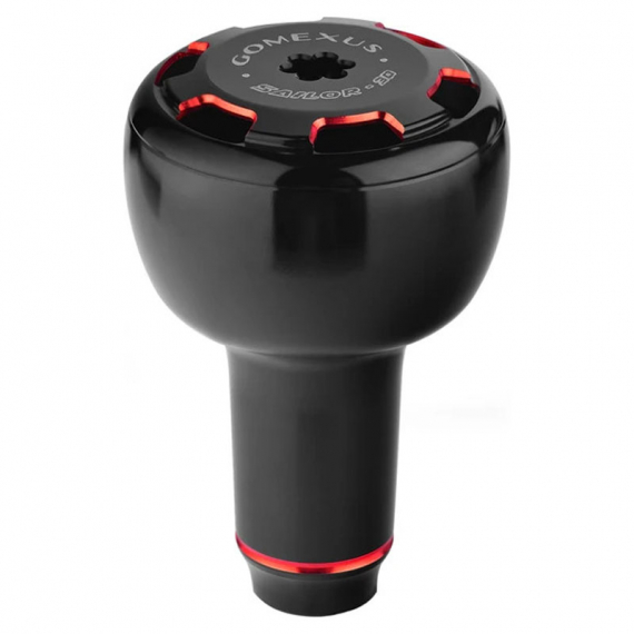 Gomexus 27mm Aluminum Reel Power Knob Black/Red ryhmässä Kelat / Lisävarusteet Kelat / Kelan nuput @ Sportfiskeprylar.se (AS30BKRD)