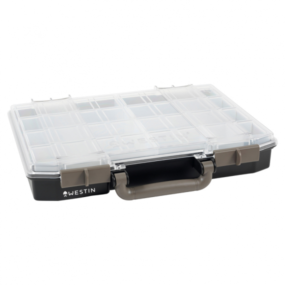 Westin W6 Lure Vault 57x337x278 Incl. 10 inserts Black/Clear ryhmässä Säilytys / Rasiat ja laatikot / Perinteiset Kalastustarvikelaatikot @ Sportfiskeprylar.se (B01-685-057)