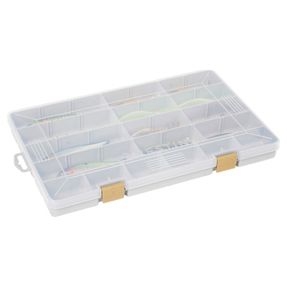 Westin W3 Tackle Box 35,5x22,5x3,5cm Grey/Clear ryhmässä Säilytys / Rasiat ja laatikot / Viehelaatikot @ Sportfiskeprylar.se (B02-706-035)