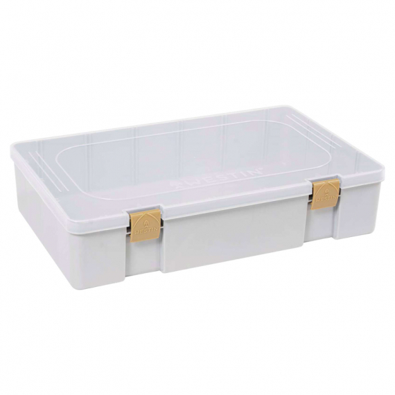 Westin W3 Game Tackle Box 36x22,5x8cm Grey/Clear ryhmässä Säilytys / Rasiat ja laatikot / Viehelaatikot @ Sportfiskeprylar.se (B03-706-036)