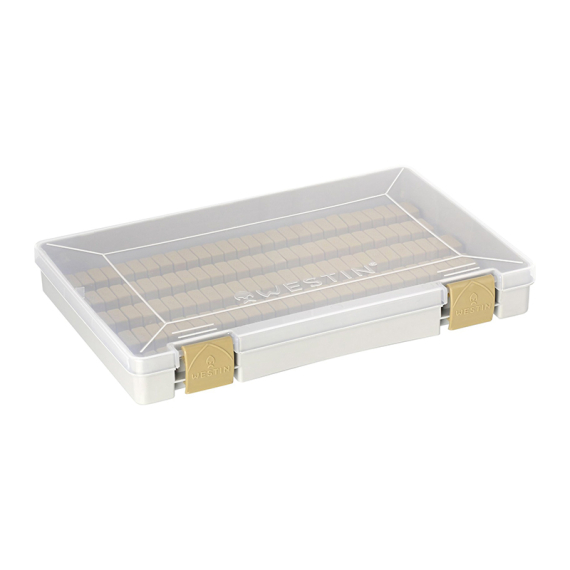 Westin W3 Jig Box (135 Slots) 27,4X18X4cm M Grey/Clear ryhmässä Säilytys / Rasiat ja laatikot / Viehelaatikot @ Sportfiskeprylar.se (B12-M-706)