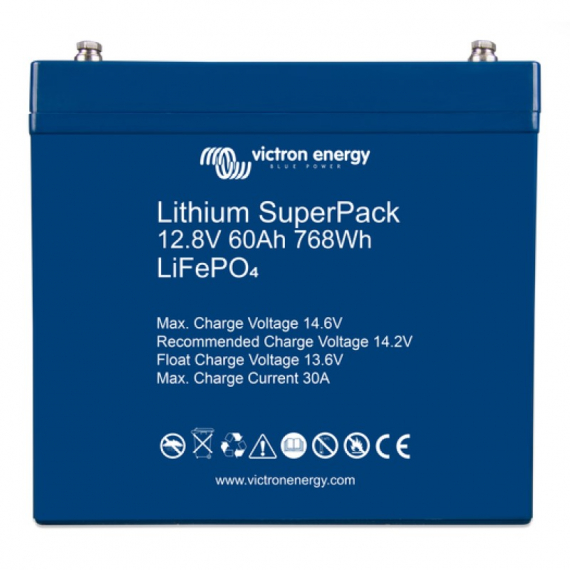 Victron Energy Lithium SuperPack 12,8V/60Ah ryhmässä Veneilyelektroniikka & veneily / Akut & Laturit / Akut / Lithiumakut @ Sportfiskeprylar.se (BAT512060705)