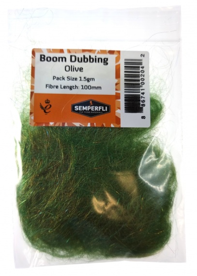 Semperfli Boom Dubbing - Olive ryhmässä Koukut & Tarvikkeet / Perhonsidonta / Perhonsidontamateriaalit / Dubbingit @ Sportfiskeprylar.se (BBOM100OLV)