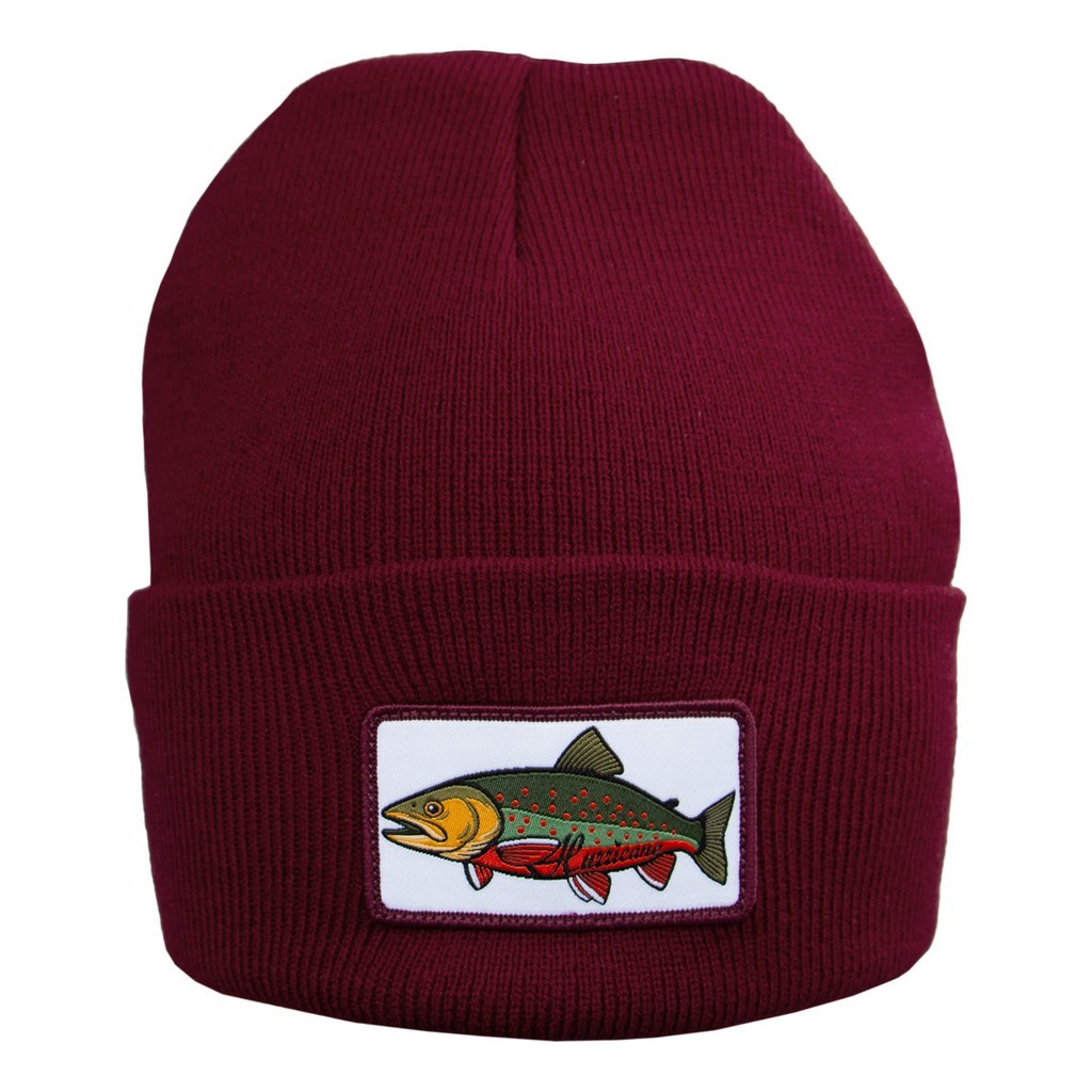 Hurricane Beanie Char Patch Red ryhmässä Vaatteet ja kengät / Lippalakit ja päähineet / Lakit & pipot @ Sportfiskeprylar.se (BEA02)