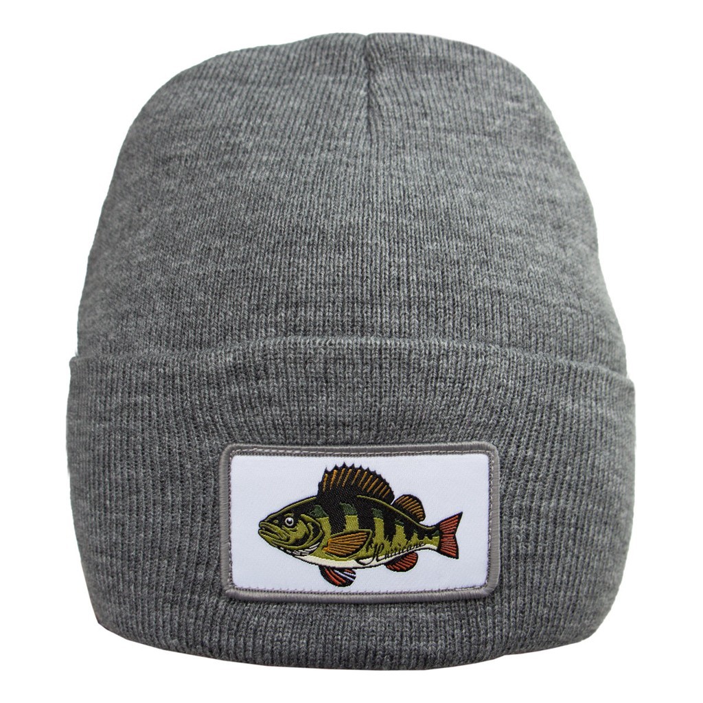 Hurricane Beanie Perch Patch Grey ryhmässä Vaatteet ja kengät / Lippalakit ja päähineet / Lakit & pipot @ Sportfiskeprylar.se (BEA03)