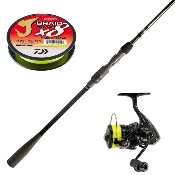 BFT Ninety Two Pike Finesse 7\'6\'\' -60g Pitch Black Combo ryhmässä Kalastussetit / Virvelisetit / Hauki Avokelasetti @ Sportfiskeprylar.se (BFTPIKEFINESSECOMBO)