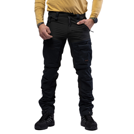 Beyond Nordic BN002 v2 M\'s Zip-Off Hiking Pants Black ryhmässä Vaatteet ja kengät / Vaatetus / Housut / Retkeilyhousut @ Sportfiskeprylar.se (BN002-V2-M-BLACK-Lr)