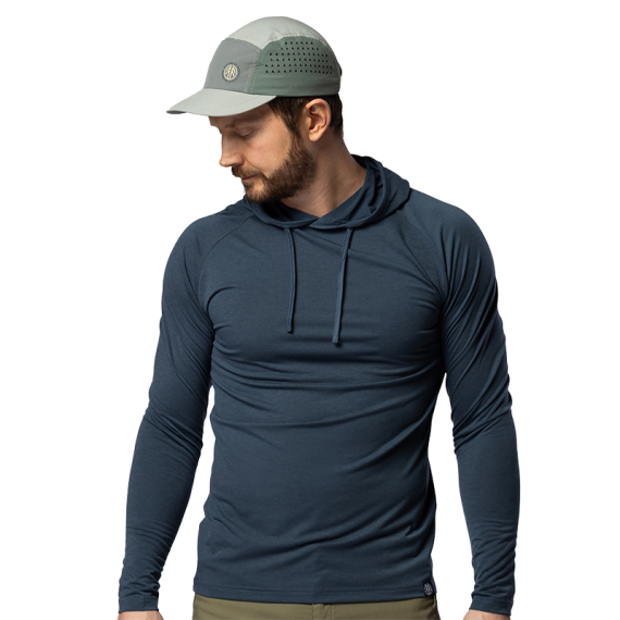 Beyond Nordic BN213 M\'s Light Merino Hoodie Orion Blue ryhmässä Vaatteet ja kengät / Vaatetus / Alusosat & alusvaatteet / Aluspaidat @ Sportfiskeprylar.se (BN213-M-BLUE-Lr)