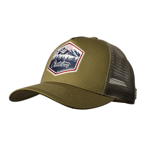 Beyond Nordic BN215 Great Outdoor Trucker Cap G-Moss Green ryhmässä Vaatteet ja kengät / Lippalakit ja päähineet / Lippikset / Trucker lippikset @ Sportfiskeprylar.se (BN215-G-MOSS-OS)