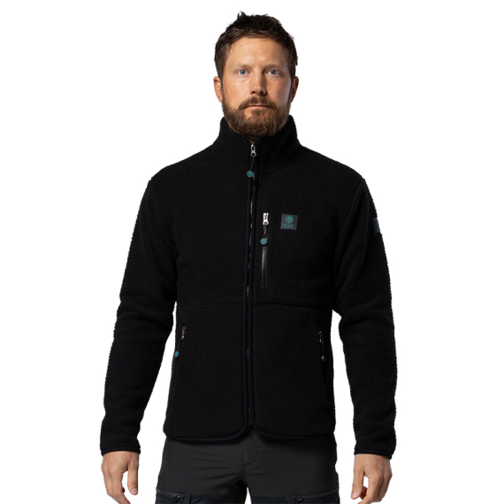 Beyond Nordic BN308 M\'s Retro Pile Jacket Black Midnight ryhmässä Vaatteet ja kengät / Vaatetus / Takit / Fleecetakit @ Sportfiskeprylar.se (BN308-M-BLACK-MIDNIGHT-Lr)