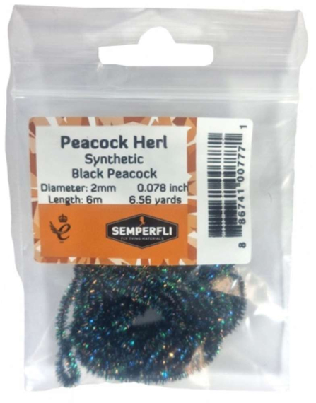 Semperfli Synthetic Peacock Herl ryhmässä Koukut & Tarvikkeet / Perhonsidonta / Perhonsidontamateriaalit / Muut synteettiset materiaalit @ Sportfiskeprylar.se (BSPH002BLKr)