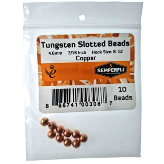 Semperfli Tungsten Slotted Beads 2mm - Copper ryhmässä Koukut & Tarvikkeet / Perhonsidonta / Perhonsidontamateriaalit / Kartiot @ Sportfiskeprylar.se (BTBD020CPR)