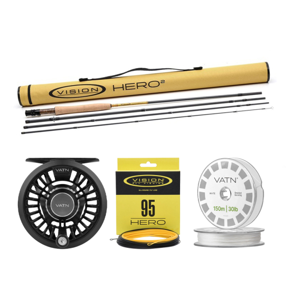 Vision HERO² 95 Flugset 9\' - #6 ryhmässä Kalastussetit / Perhokalastussetit / Yhden käden perhokalastussarjat @ Sportfiskeprylar.se (BUNDLEVHII49062026HERO95)