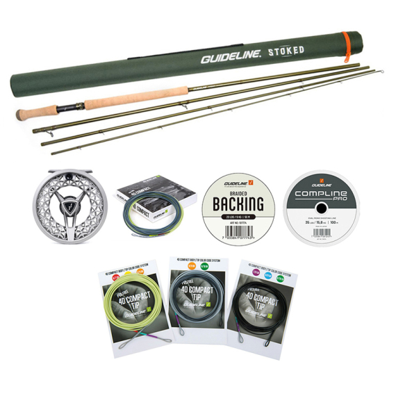 Guideline Stoked Tvåhands Fly Combo - 12\' #7/8 ryhmässä Kalastussetit / Perhokalastussetit / Kahden käden perhokalastussarja @ Sportfiskeprylar.se (BUNDLE_105844GLDH)