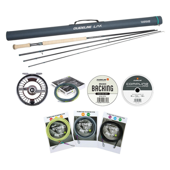 Guideline LPX Chrome Twohanded Fly Combo - 12\'6\'\' #7/8 ryhmässä Kalastussetit / Perhokalastussetit / Kahden käden perhokalastussarja @ Sportfiskeprylar.se (BUNDLE_106500GLDH)