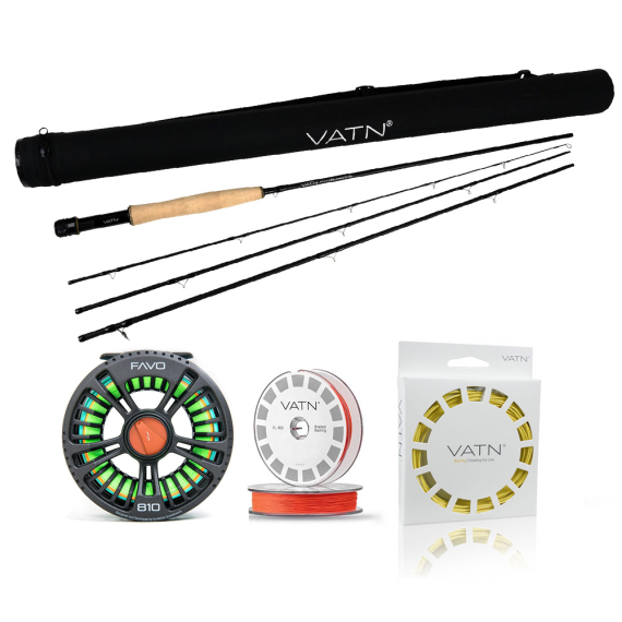 VATN M1 Favo Dry Fly Taper Combo - 9\' #5 ryhmässä Kalastussetit / Perhokalastussetit / Yhden käden perhokalastussarjat @ Sportfiskeprylar.se (BUNDLE_VATNST95FAVO02)