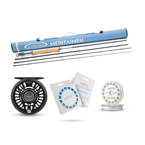 Vision Meritaimen Coastal+ Combo - 9\' #7 ryhmässä Kalastussetit / Perhokalastussetit / Yhden käden perhokalastussarjat @ Sportfiskeprylar.se (BUNDLE_VMT4907COASTALPLUS)