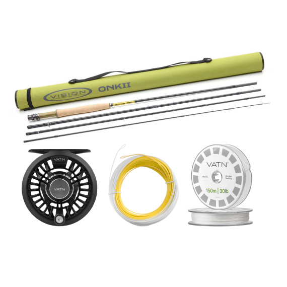 Vision ONKII Dry Fly Taper+ Flugset - 8\'0\'\' #4 ryhmässä Kalastussetit / Perhokalastussetit / Yhden käden perhokalastussarjat @ Sportfiskeprylar.se (BUNDLE_VOI4804_2026_DRY)