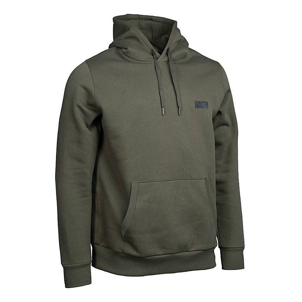 Nash Make It Happen Carp Logo Hoody Green ryhmässä Vaatteet ja kengät / Vaatetus / Villapaidat / Hupparit @ Sportfiskeprylar.se (C2252r)