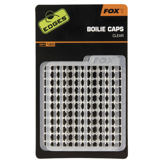 Fox Edges Boilie Caps Clear (120pcs) ryhmässä Koukut & Tarvikkeet / Rigit lisävarusteet / Boilie stopit @ Sportfiskeprylar.se (CAC601)