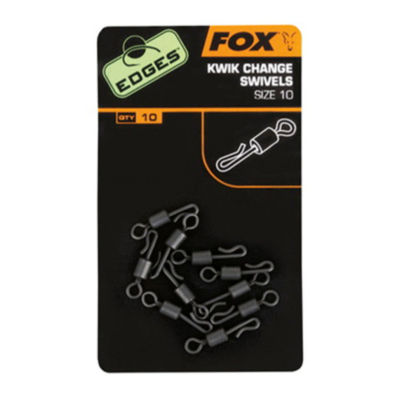 Fox Edges Kwick Change O Ring Swivels ryhmässä Koukut & Tarvikkeet / Rigit lisävarusteet / Muut rigitarvikkeet @ Sportfiskeprylar.se (CAC674r)