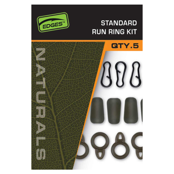 Fox Naturals Standard Run Ring Kit ryhmässä Koukut & Tarvikkeet / Rigit lisävarusteet / Lyijylukot @ Sportfiskeprylar.se (CAC838)