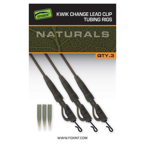 Fox Edges Kwik Change Lead Clip Tubing Rigs ryhmässä Koukut & Tarvikkeet / Rigit lisävarusteet / Lyijylukot @ Sportfiskeprylar.se (CAC895)