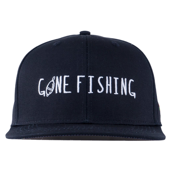 SQRTN Gone Fishing Cap Black ryhmässä Vaatteet ja kengät / Lippalakit ja päähineet / Lippikset / Snapback-lippikset @ Sportfiskeprylar.se (CAP-047-OSFA)