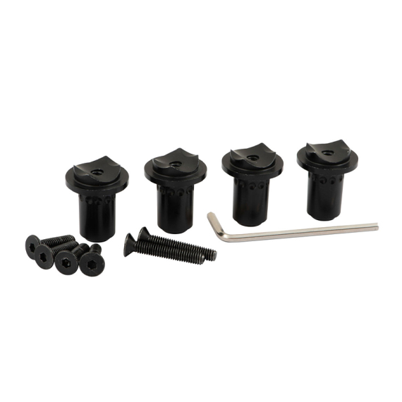 Fox Black Label QR Conversion Kit ryhmässä Työkalut ja tarvikkeet / Vapatueet, & vapatelineet & vavan lepuuttajan varret / Vapatelineet, adapterit & lisätarvikkeet @ Sportfiskeprylar.se (CBB029)
