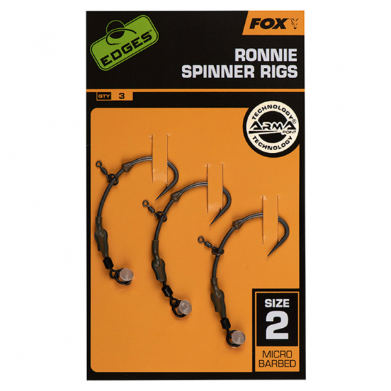 Fox Edges Ronnie Spinner Rigs ryhmässä Koukut & Tarvikkeet / Valmiit rigit / Specimenrigit @ Sportfiskeprylar.se (CCR186r)