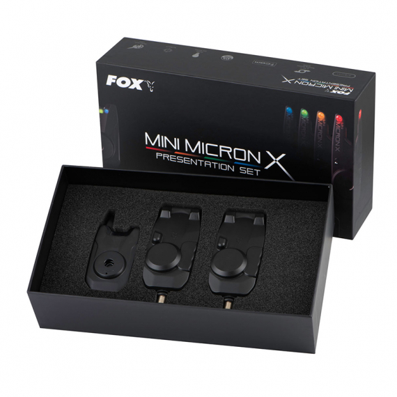 Fox Mini Micron X 2 Rod Set ryhmässä Työkalut & Lisätarvikkeet / Puremahälytykset ja indikaattorit / Puremahälytykset @ Sportfiskeprylar.se (CEI197)