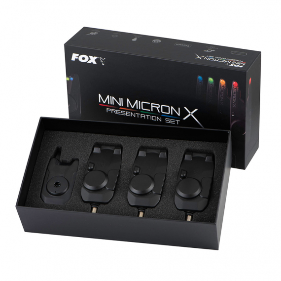 Fox Mini Micron X 3 Rod Set ryhmässä Työkalut & Lisätarvikkeet / Puremahälytykset ja indikaattorit / Puremahälytykset @ Sportfiskeprylar.se (CEI198)