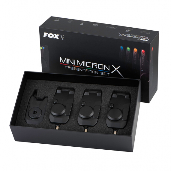 Fox Mini Micron X 3 Rod Set ryhmässä Työkalut ja tarvikkeet / Puremahälytykset ja indikaattorit / Tärpinilmaisimet @ Sportfiskeprylar.se (CEI198)