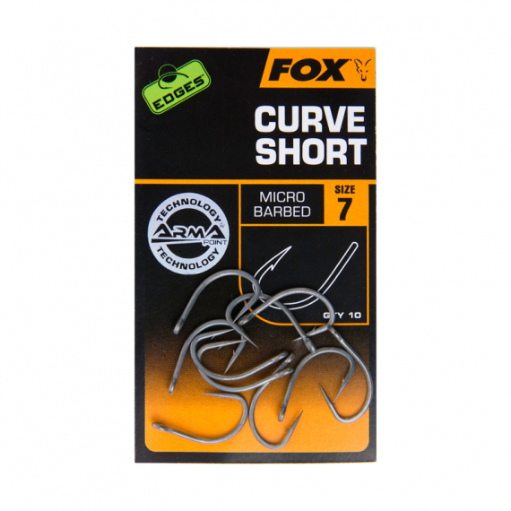 Fox Edges Armapoint Curve Short Shank ryhmässä Koukut & Tarvikkeet / Koukut / Specimenkoukut @ Sportfiskeprylar.se (CHK206r)
