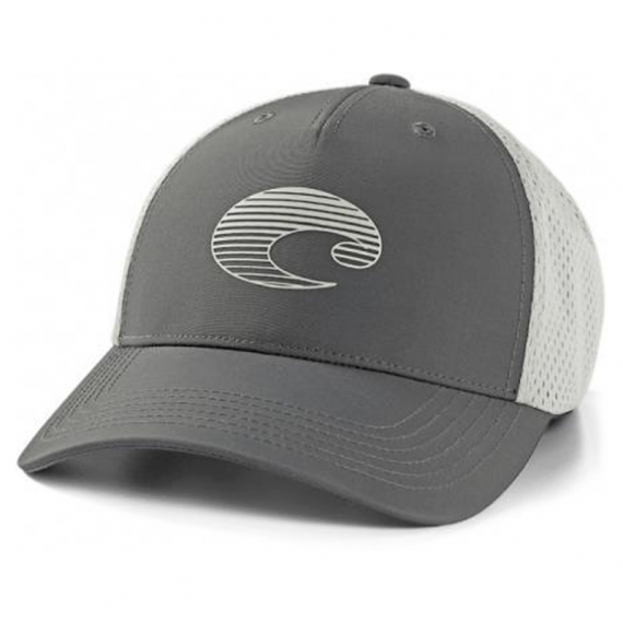 Costa XL Trucker Gradient Logo Performance Hat Gray ryhmässä Vaatteet ja kengät / Lippikset ja päähineet / Lippikset / Trucker lippikset @ Sportfiskeprylar.se (CO-HA125G)
