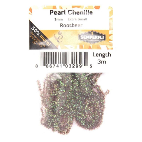 Semperfli Pearl Chenille 1mm - Rootbeer ryhmässä Koukut & Tarvikkeet / Perhonsidonta / Perhonsidontamateriaalit / Chenille & Lanka @ Sportfiskeprylar.se (CPSC001RBR)