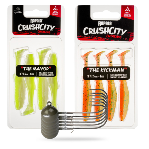 Rapala CrushCity Perch Set ryhmässä Vieheet / Viehesarjat / Viehesarjat ahven @ Sportfiskeprylar.se (CRUSHCITYBORREPAKET)
