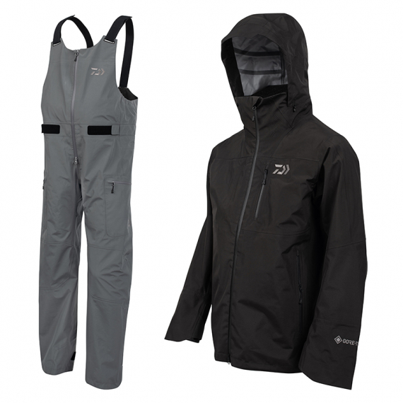Daiwa Gore-Tex Clothing Set, Black/Grey ryhmässä Vaatteet ja kengät / Vaatetus / Kalastusasut @ Sportfiskeprylar.se (DAIWAGTXSET)