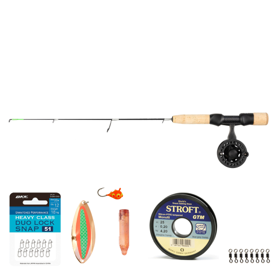 Daiwa Ice Q Rainbow Trout Set ryhmässä Kalastusmenetelmät / Talvikalastus / Jääkalastusyhdistelmät / Pilkkiminen Jigi- sarjat @ Sportfiskeprylar.se (DAIWAICEQTROUTSET)
