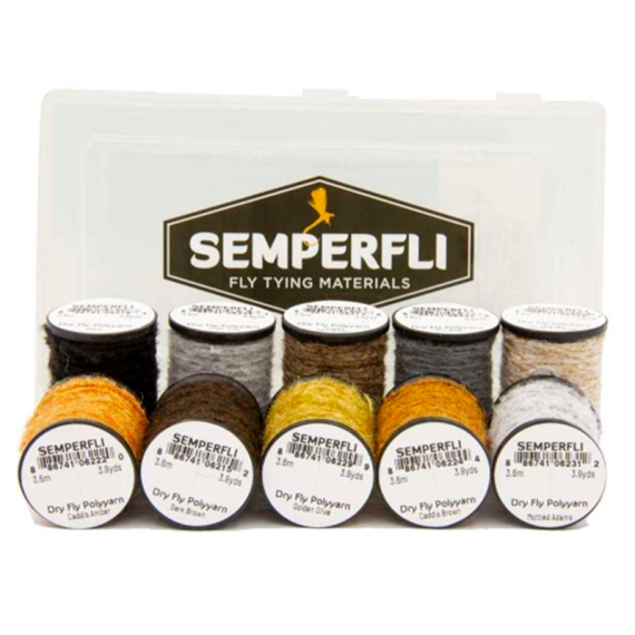 Semperfli Dry Fly Polyyarn Collections Caddis Collection ryhmässä Koukut & Tarvikkeet / Perhonsidonta / Perhonsidontamateriaalit / Chenille & Lanka @ Sportfiskeprylar.se (DDFPBOXCAD)
