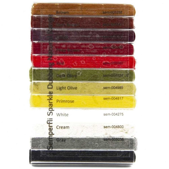 Semperfli Sparkle Dubbing Dispenser ryhmässä Koukut & Tarvikkeet / Perhonsidonta / Perhonsidontamateriaalit / Dubbingit @ Sportfiskeprylar.se (DSKD012MIX)