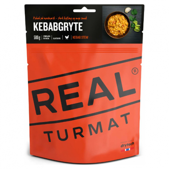 Real Turmat Kebab Stew ryhmässä Retkeily / ulkoilu / Leirimuonat / Pakastekuivattu ruoka @ Sportfiskeprylar.se (DT5272)