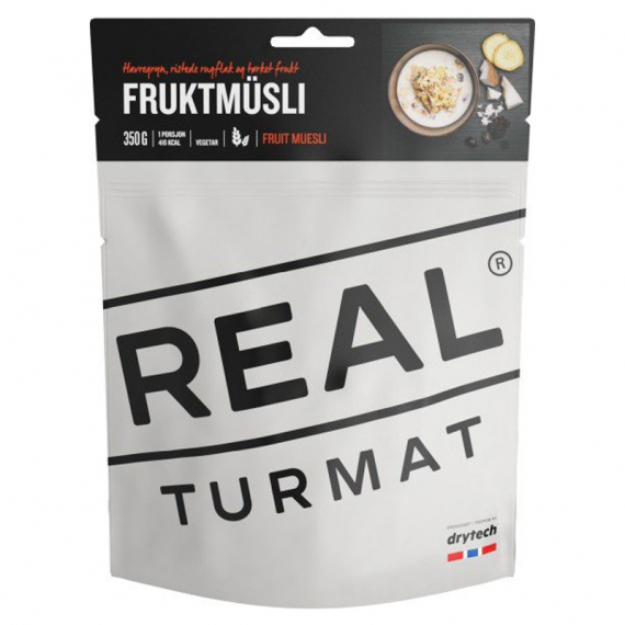 Real Turmat Fruit Muesli ryhmässä Retkeily / ulkoilu / Leirimuonat / Pakastekuivattu ruoka @ Sportfiskeprylar.se (DT5361)