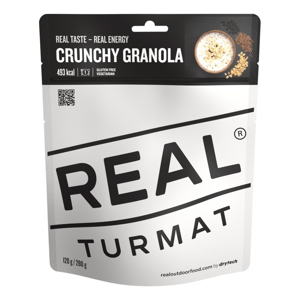 Real Turmat Crunchy Granola ryhmässä Retkeily / ulkoilu / Leirimuonat / Pakastekuivattu ruoka @ Sportfiskeprylar.se (DT6054)