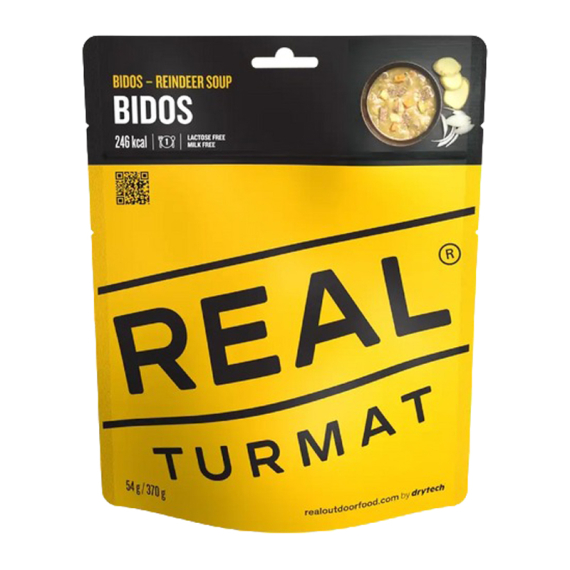 Real Turmat Reindeer Soup ryhmässä Retkeily / ulkoilu / Leirimuonat / Pakastekuivattu ruoka @ Sportfiskeprylar.se (DT6081)