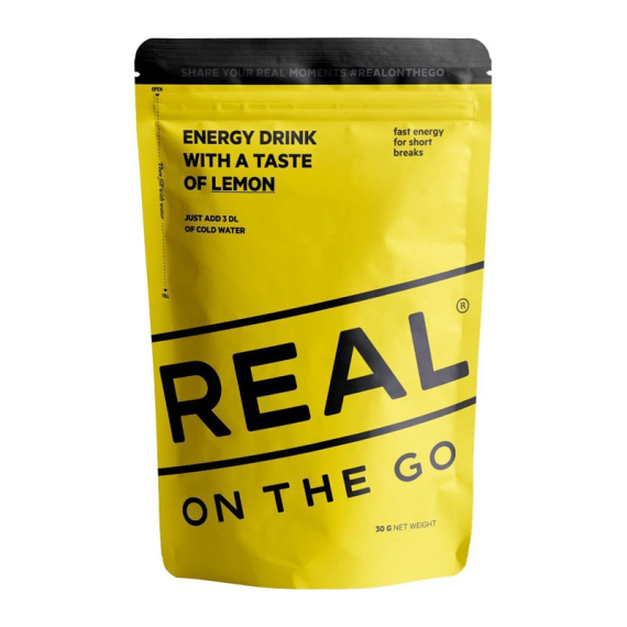 Real Turmat Energy Drink - Lemon ryhmässä Retkeily / ulkoilu / Leirimuonat / Juomat @ Sportfiskeprylar.se (DT9276)