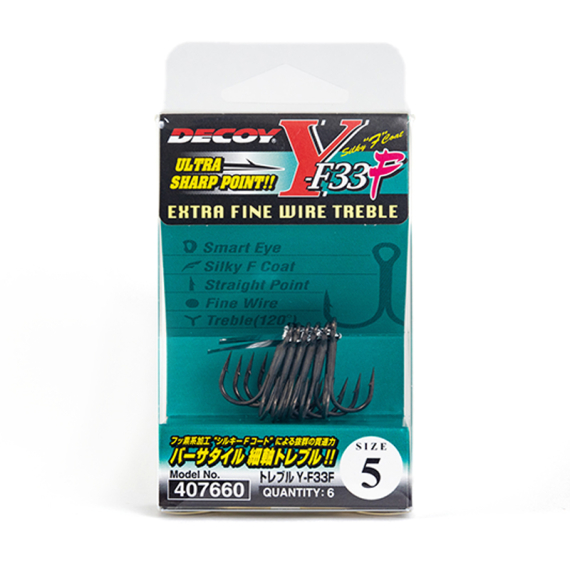 Decoy Treble Y-F33F ryhmässä Koukut & Tarvikkeet / Koukut @ Sportfiskeprylar.se (DTYF33F10r)