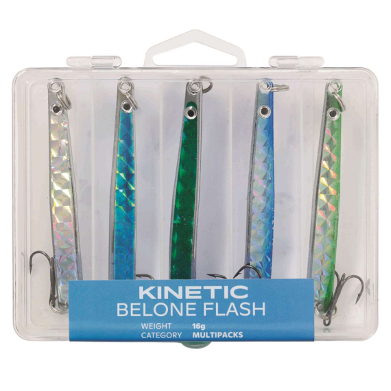 Kinetic Belone Flash (5-pack) ryhmässä Vieheet / Viehesarjat / Viehesarjat taimen- & putnakekalastus @ Sportfiskeprylar.se (E128-012-163r)