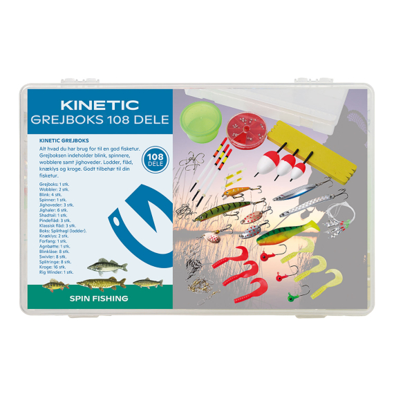 Kinetic Grejbox 108 Pcs ryhmässä Vieheet / Viehesarjat / Viehesarjat ahven @ Sportfiskeprylar.se (E221-055-275)